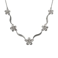 Denny Wong Plumeria Lei Necklace in White Gold