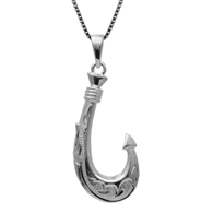Kaiaka Hook Silver Pendant