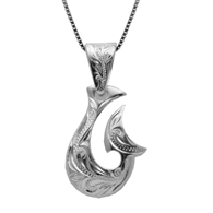 Kaikane Hook Silver Pendant