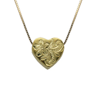 Kelani Heart Silver with Yellow Gold Finish Pendant