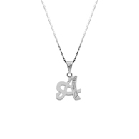 Initial White Gold Pendant A
