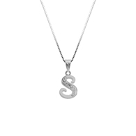 Initial White Gold Pendant S