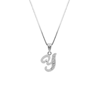 Initial White Gold Pendant Y