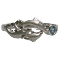 Artistica Dolphin Family Ring