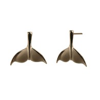 Satin Whale Tail Earrings