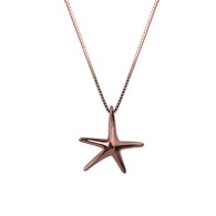 Starfish Smooth Pink Gold Pendant