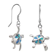 Turtle Flipper Opal Earrings