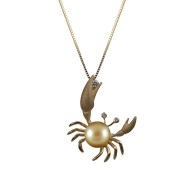 Denny Wong Sand Crab with Golden South Sea Pearl
