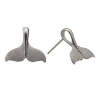 Denny Wong Platinum Silver Whaletail Earrings