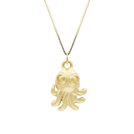 Octopus Squirt Gold Charm