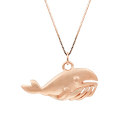 Whale Willy Pink Gold Charm