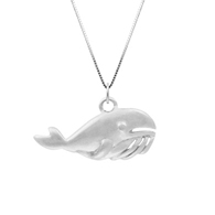 Whale Willy White Gold Charm