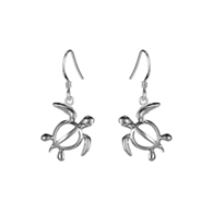 Petro Turtle Silver Hook Earrings