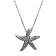 Starfish Silver Pendant