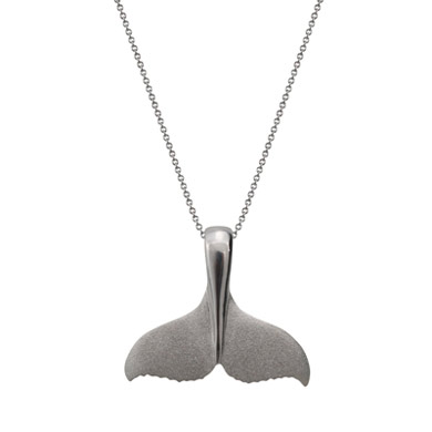 Denny Wong Platinum Silver Whaletail Pendant